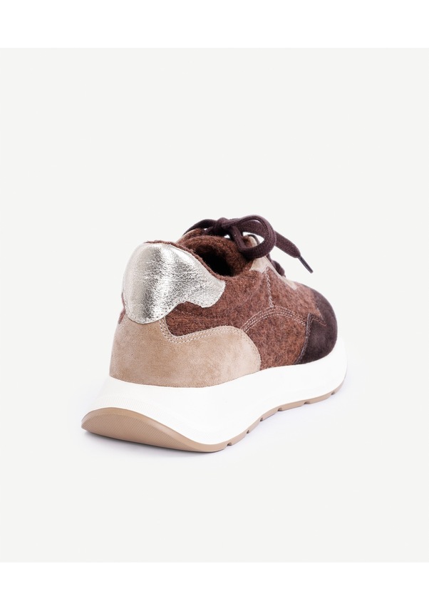 Resim Yargıcı Kalın Tabanlı Spor Ayakkabı 25kkay4063x 085 Kiremit 