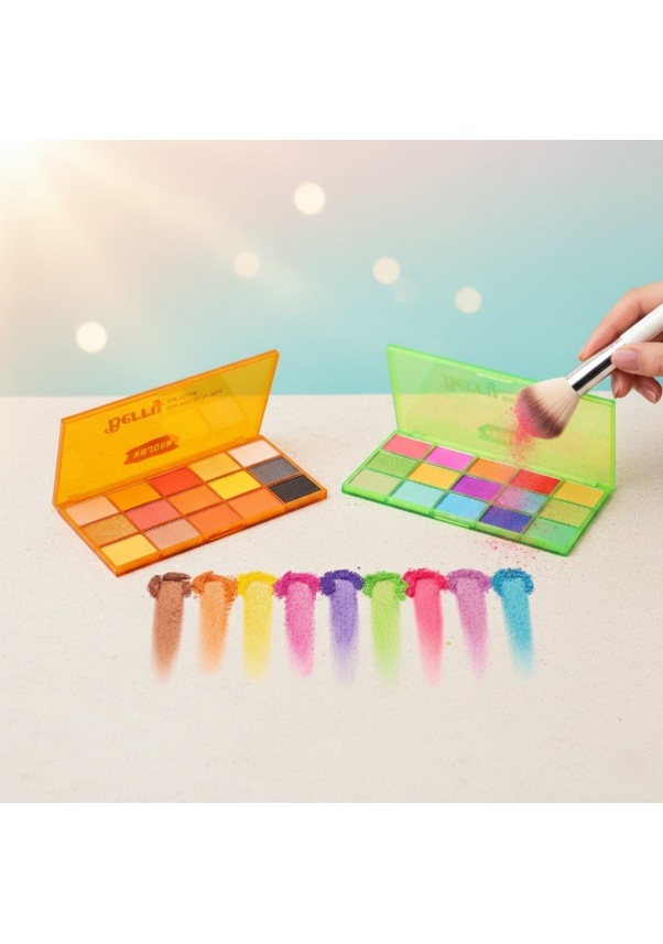 Resim River World 2'li Set Mat Far Paleti Sedefli 15 Renkli Çok Renkli 