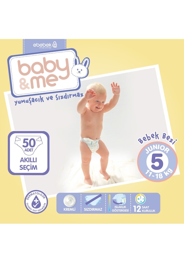 Baby Me Bebek Bezi 5 Numara Junior 50 Adet