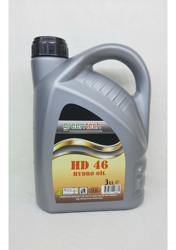 Hd46 R1234 Greentech HD 46 Hidrolik Sistem Yağı 3 L Fiyatları ve Özellikleri