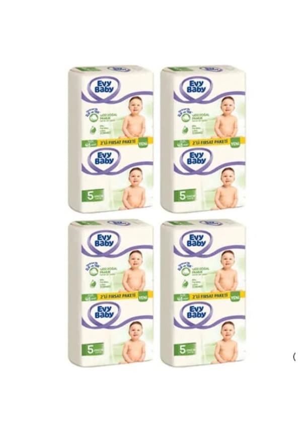 Evy Baby Bebek Bezi 5 Numara Junior 4'lü Fırsat Paketi 176 Adet