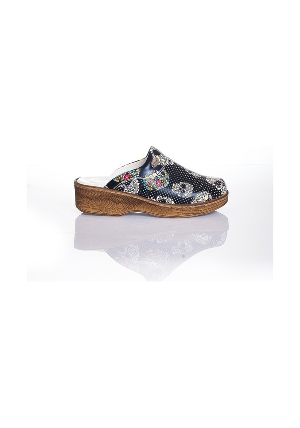 Resim Kuru Kafa Temalı Ortopedik Sabo Terlik Hastane Hemşire Sabo Çok Renkli 