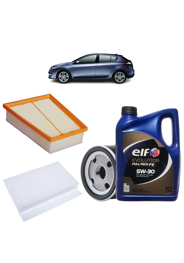 KIT TAGLIANDO ORIGINALE RENAULT MEGANE III SERIE 1.5 DCI 5 LT E OLIO - Foto 10