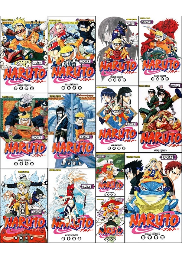 Naruto (1-13.Cilt) 13 Kitap Manga Set - Masaşi Kişimoto
