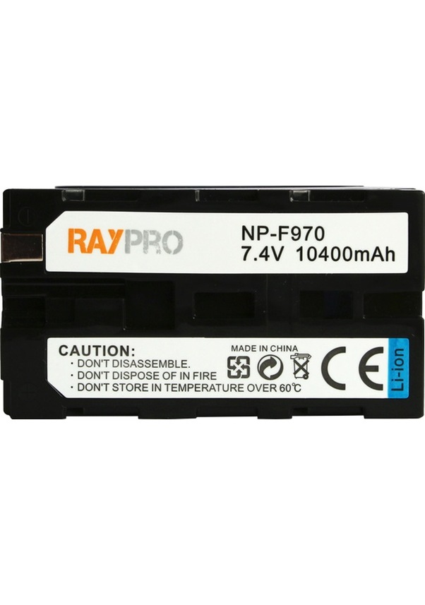 Resim Sony Kameralar Ve Led Işıklar Için Np F970 Batarya Pil 