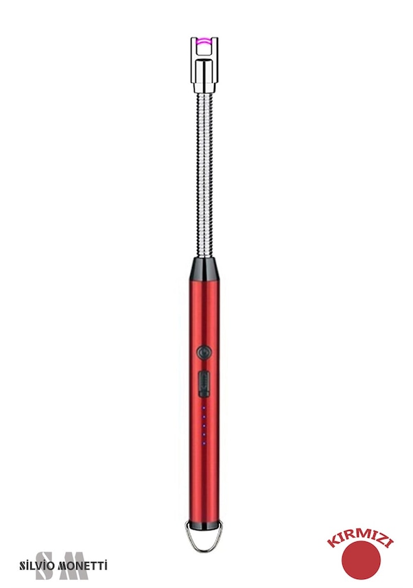Silvio Monetti Kırmızı Usb Şarjlı Çakmak Smc556Usbr5 Kırmızı Silvio Monetti Kırmızı Usb Şarjlı Çakmak Smc556Usbr5 Kırmızı