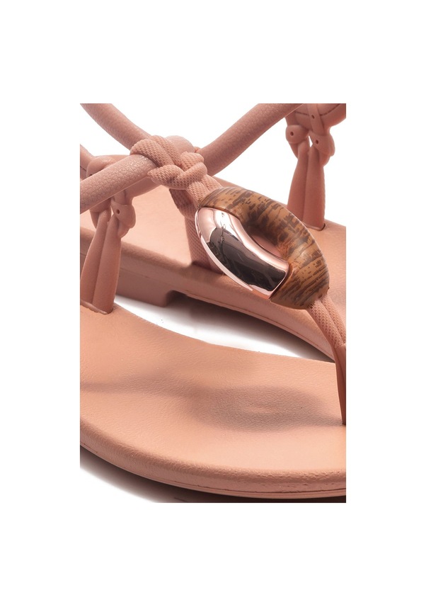 Resim Grendha Cacau Celebre Kadın Parmak Arası Sandalet 35/42 DD0305 Pudra 