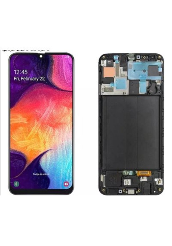 Samsung Galaxy A10 A105f Ful Kasa Ve Cerceveli Lcd Ekran Dokunmatik Ful Orta Kasalı Hazır Çok 7560