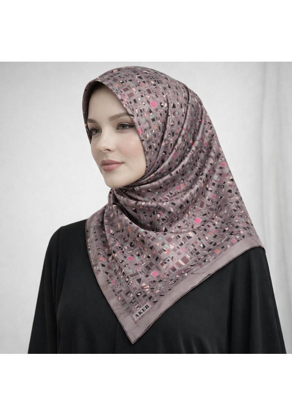 Resim Aker Sura İpek Eşarp -7977701-331 Pudra 