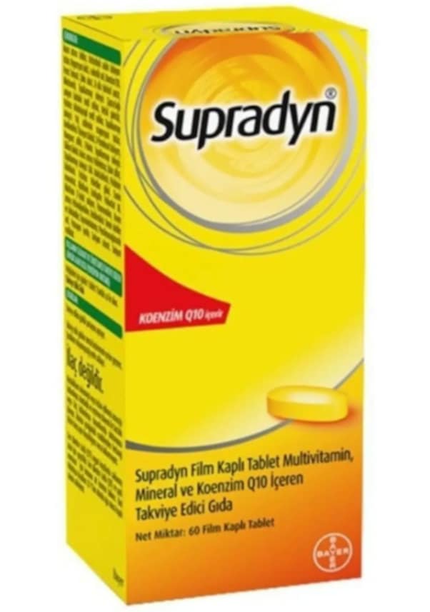 Supradyn Multivitamin Mineral Ve Koenzim Q10 60 Tablet Fiyatları ve ...