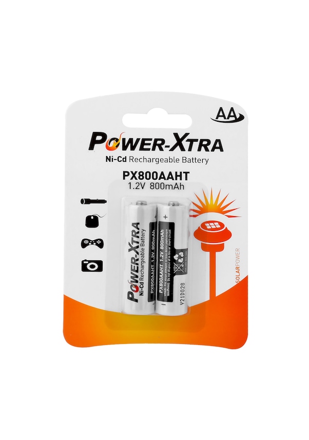 Power-Xtra PX800AAHT 800 mAh 1.2 V AA Ni-Cd Şarj Edilebilir Kalem Pil 2'li