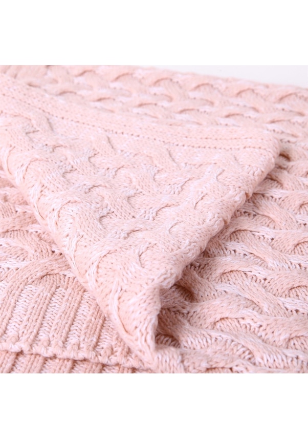 Resim Betires Home Ta14011 Örgü Koltuk Şalı Pudra 