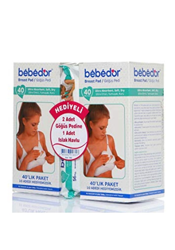 Bebedor 40+40'lı Göğüs Pedi