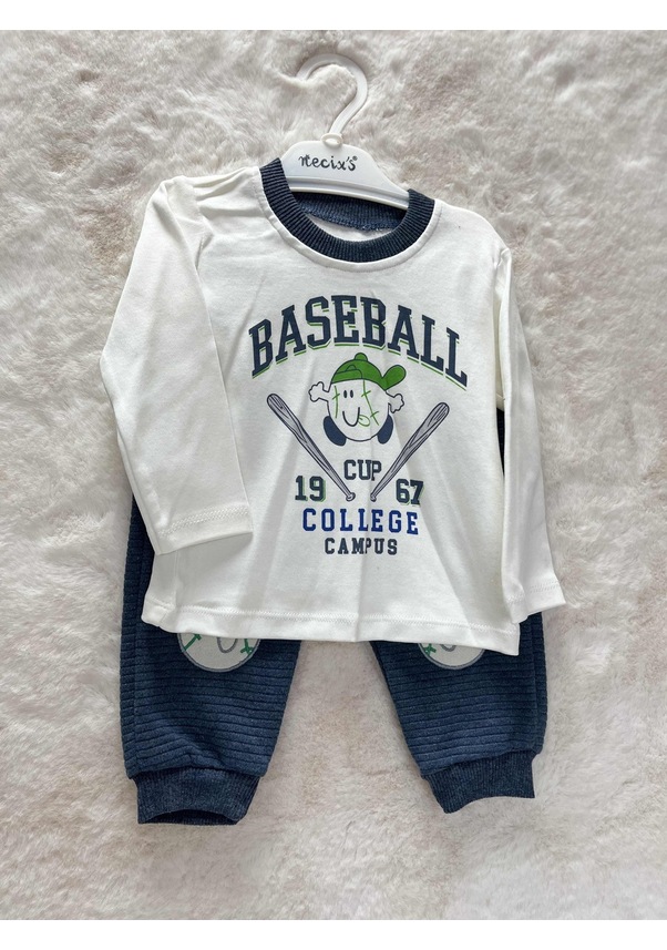 Resim Baseball Kolej Üçlü Takım İndigo 