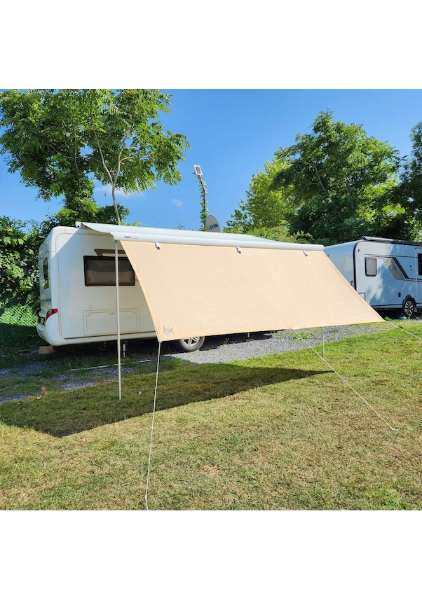 Resim 2k Karavan 290cm Karavan Tentesi Ön Uzatma Gölgelik Perde 