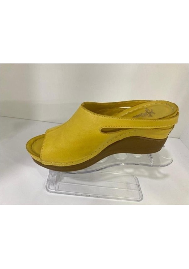 Resim Kadın Rekardi Marry 101 Hakiki Deri Anatomik Topuklu Terlik 