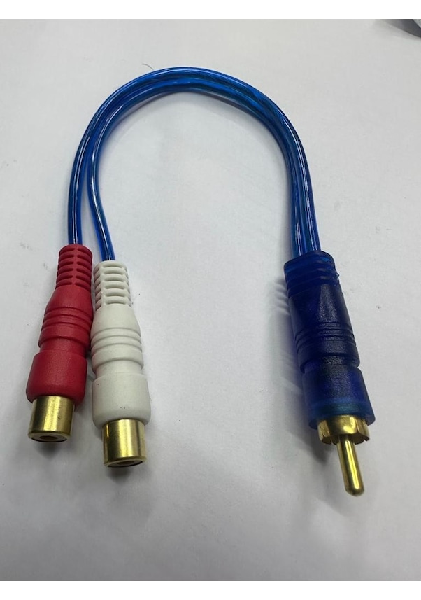 Amfi Kablosu Ses Sistemi Kablosu Rca Erkek 2x Rca Dişi Kablo 2 Rca Dişi ...