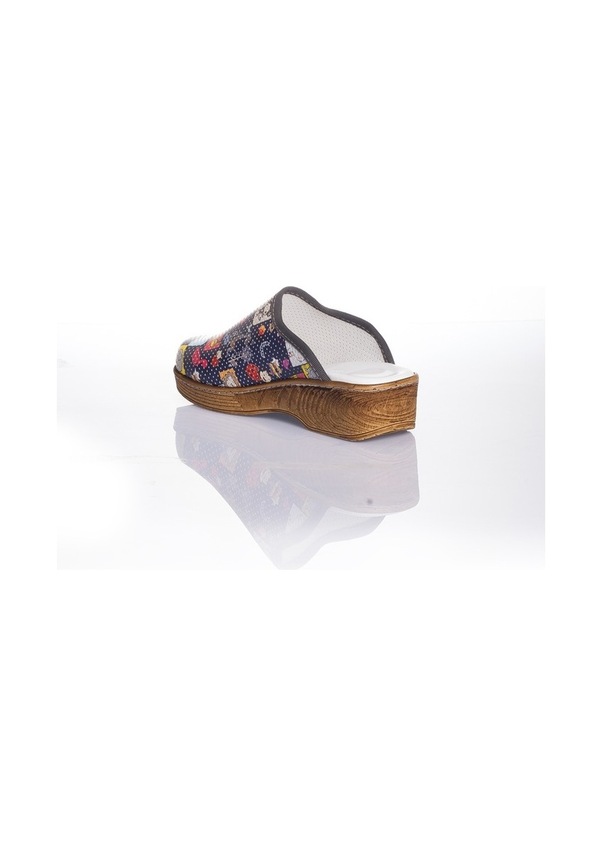 Resim Hayvanat Bahçesi Temalı Ortopedik Sabo Terlik Veteriner Hemşire Çok Renkli 