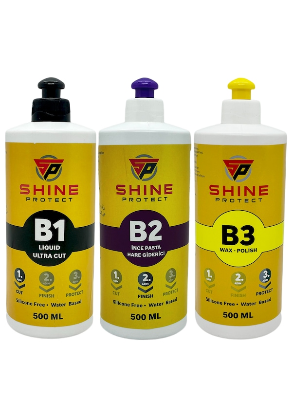 Shine Protect Pasta Cila Hare Giderici 3'lü Set Menşei Almanya 500 ML Set B1-B2-B3 IV9716