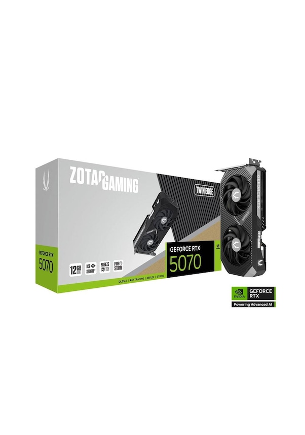 Resim Zotac Geforce Rtx 5070 Gamıng Twın Edge 12gb Gddr7 192bit Dlss 4 Ekran Kartı 