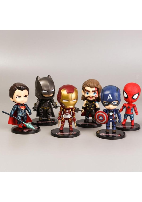 6 Adet/grup Avengers Minyatürleri Marvel Pvc Avengers Infinity Savaş ...