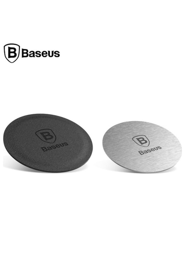Baseus Iron Suit Magnetic Telefon Tutucu Plaka 2 Adet 1 Metre Gümüş