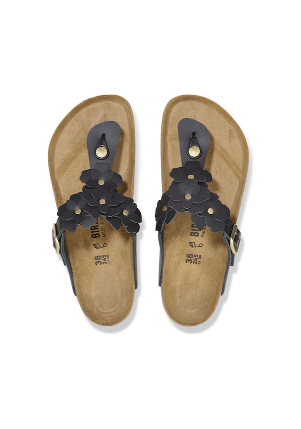 Resim Bırkenstock Gızeh Flower Embellıshment Kadın Terlik 1026693 Siyah 