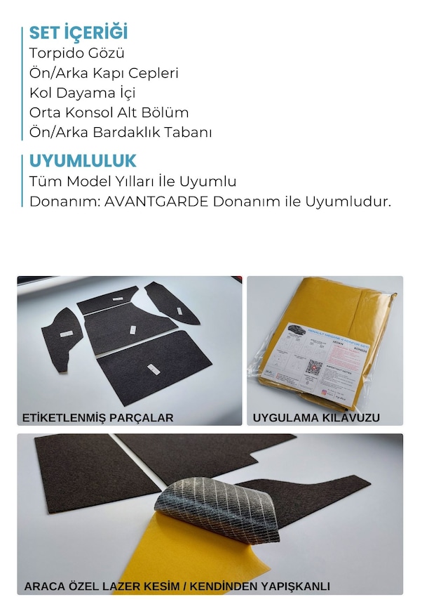 Resim Chery Tiggo 7 Pro Konfor Seti / Avantgarde Uyumlu 