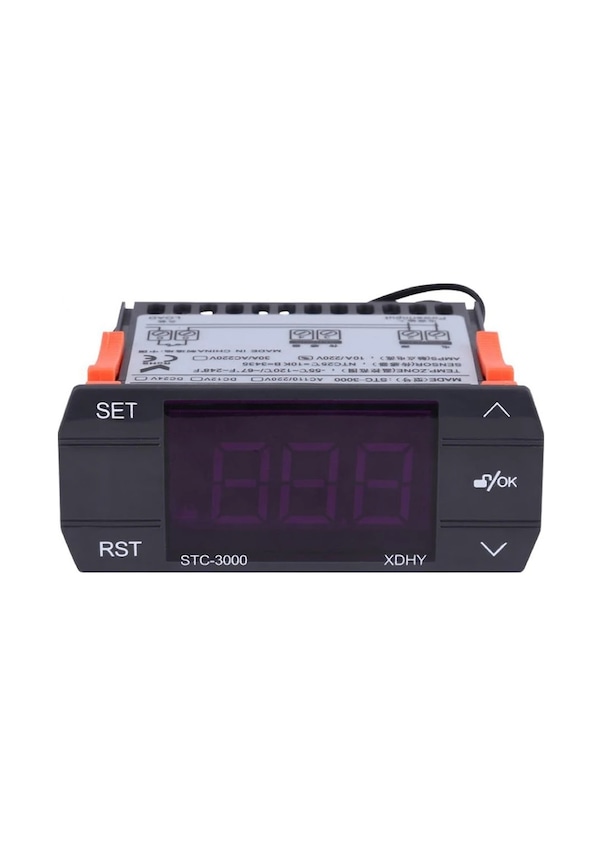 Resim Lasonstiges Stc-3000 110v-220v 30a Alet Kontrol Sensörlü Pres Dijital Sıcaklık Kontrol Cihazı Termostatı 