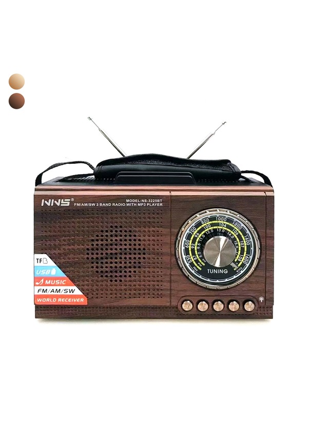 NNS NS-3225BT Nostalji Radyo Bluetooth Hoparlör USB/SD/FM/BT Fiyatları ...