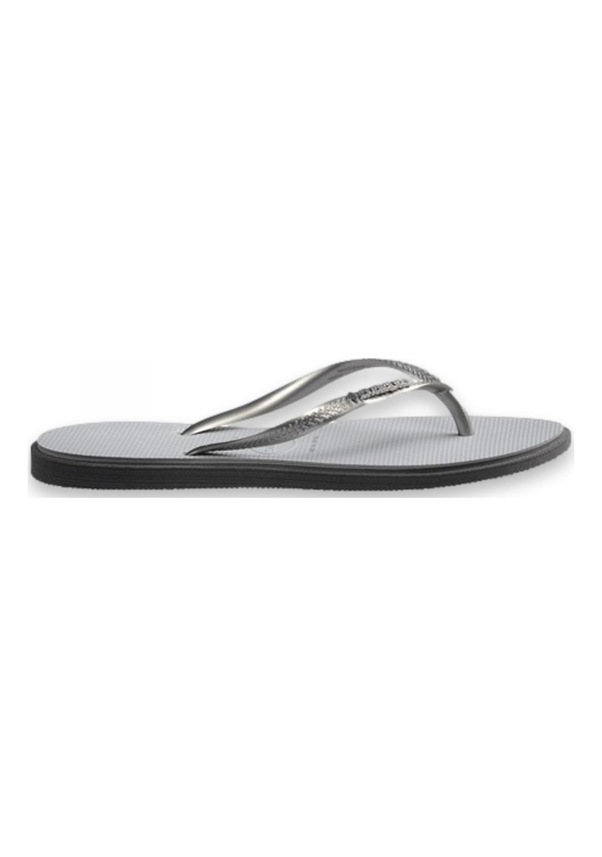 Resim Havaianas 4149584 Sslim Point Parmak Arası Açık Gri Kadın Terlik Siyah 