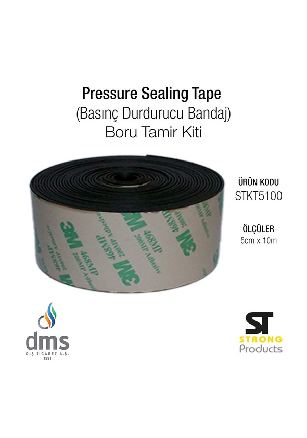 Pressure Sealing Tape (Basınç Durdurucu Bandaj) 5Cm X 10M Fiyatları ve