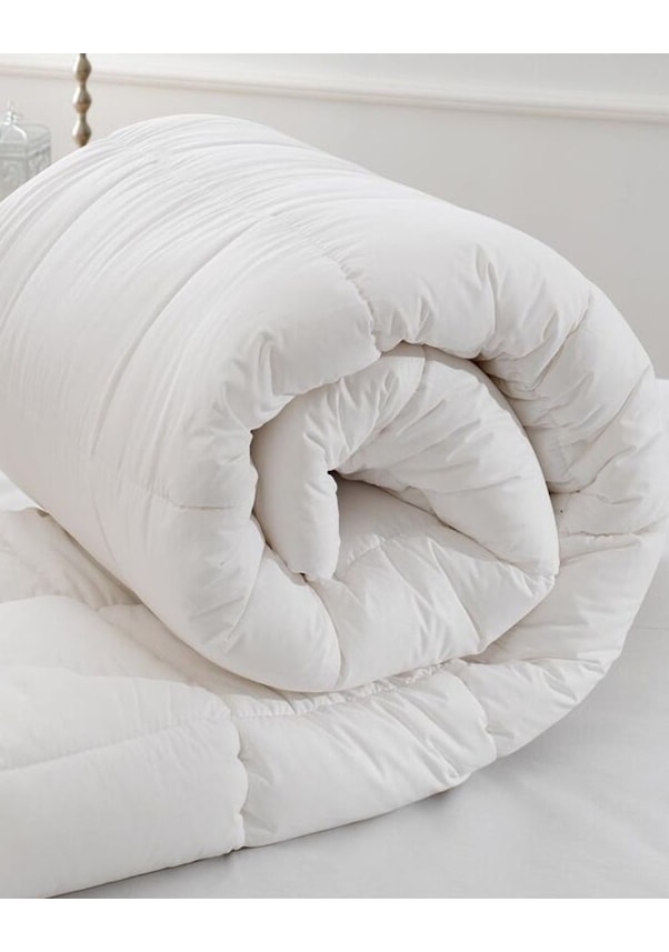 Resim Özdilek 2 Adet Çift Kişilik Silikon Beyaz Yorgan 195x215 Beyaz 