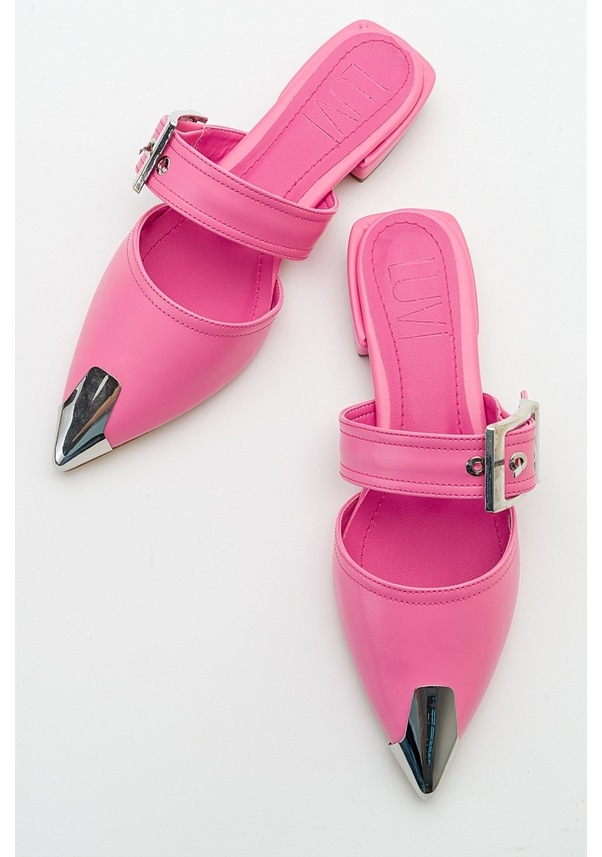 Resim Luvishoes Jenni Pembe Tokalı Kadın Terlik Pembe 