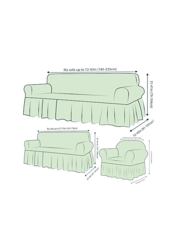 Resim StarMall Bürümcük Koltuk Örtüsü, Berjer, Çekyat Kılıfı 3211 Takım Pembe 