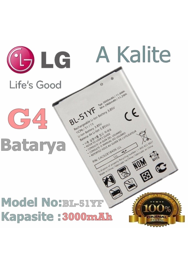  LG G4 Batarya Modelleri ve Fiyatları 