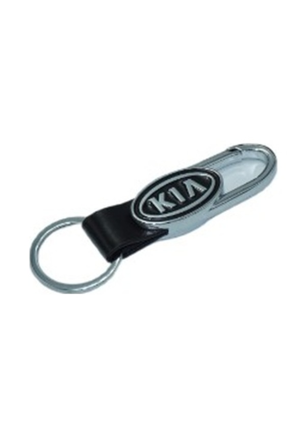 Resim Dk Tuning Kia Logo Deri Metal Anahtarlık 
