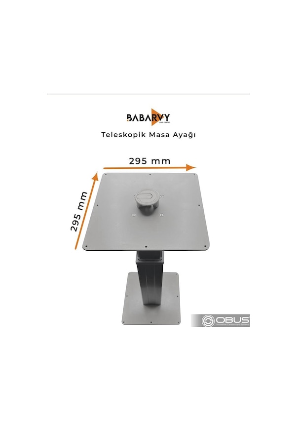 Resim Obus Akaravan Masa Ayağı Teleskobik Masa Ayağı 720mm Babarvy 