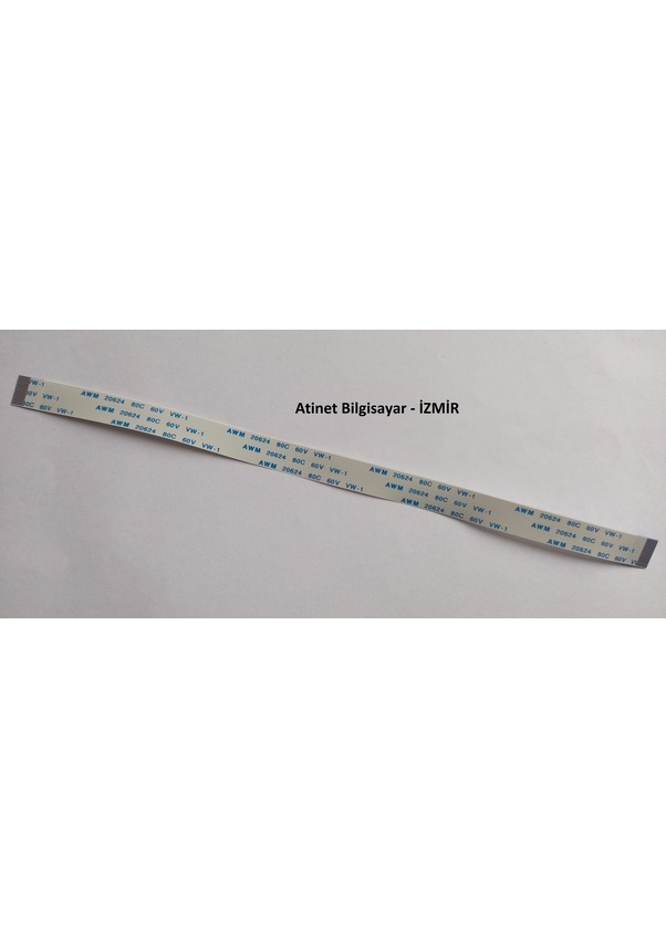 20 Câbles Plats FFC 18 Broches - Pas 1,0mm - Longueur 200mm - Pour écrans LCD, Appareils Photo, Ordinateurs - Bleu Et Blanc
