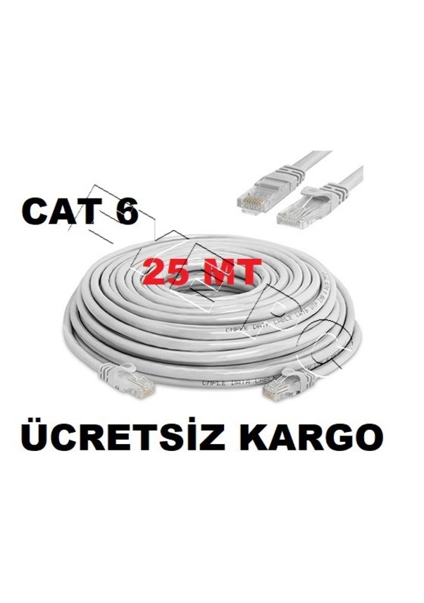 EYEPC Kablosu Cat6 25 Metre M Kablo Modem Pc Arası