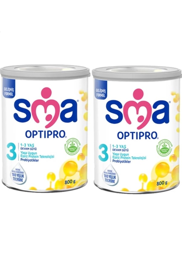 Sma 3 Optipro Probiyotik 1-3 Yaş Devam Sütü 2 x 800 G