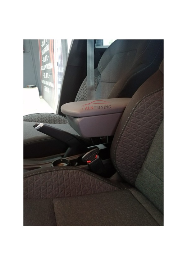 Hyundai Accent Era Gri Renk Deri Kol Dayama Kolçak Özel Üretm Mdf