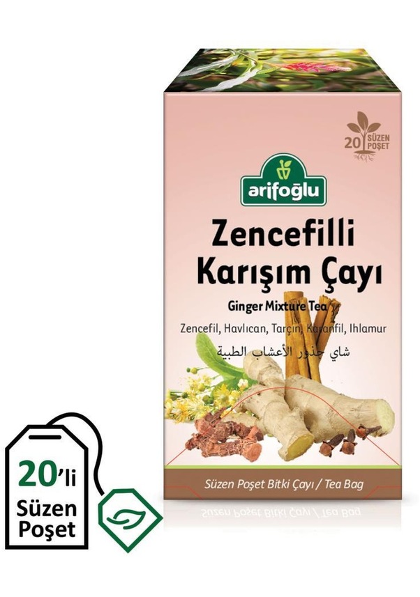 Arifoğlu Zencefilli Karışım Çayı 20li Fiyatları ve Özellikleri