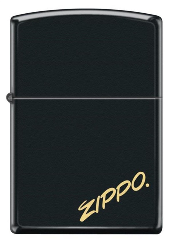 Zippo Black Matte Script Logo Çakmak Fiyatları ve Özellikleri
