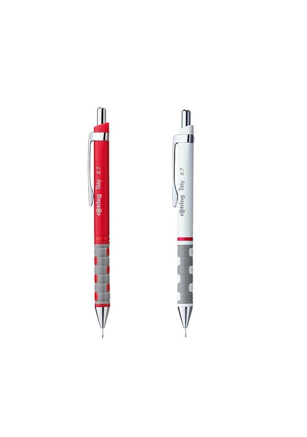 Rotring Tikky Versatil Kalem 0.7 Mm Kırmızı Beyaz Fiyatları ve