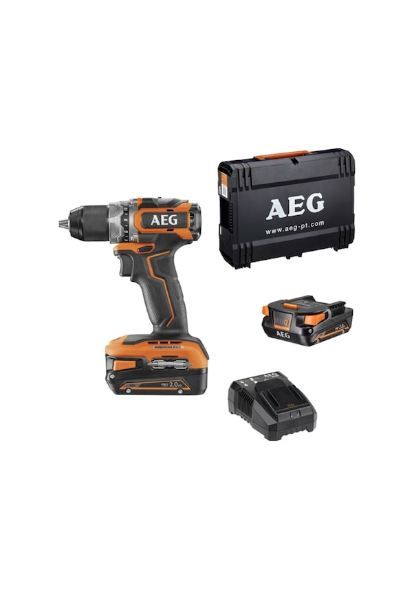 Aeg BS 18SBL-202C 18V 2Ah Li-ion Çift Akülü Kömürsüz Vidalama Fiyatları ...