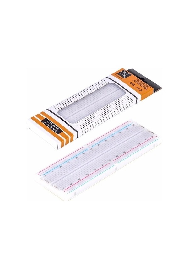 2pcs MB-102 830 Tie Point Solderless Breadboard Jump Wire Board For Arduino UNO - Foto 2