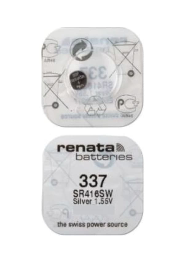 Renata 337 SR416SW 1.55V Silver Oxide Watch (10 Batteries) - Made In - Foto 9