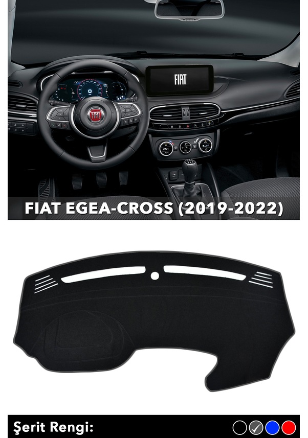 FIAT EGEACROSS TABLET EKRAN (20192022) 3D Torpido Panel Koruyucu