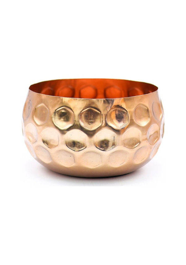 Resim Cuivre Bronz Metal Saksı Büyük Boy 